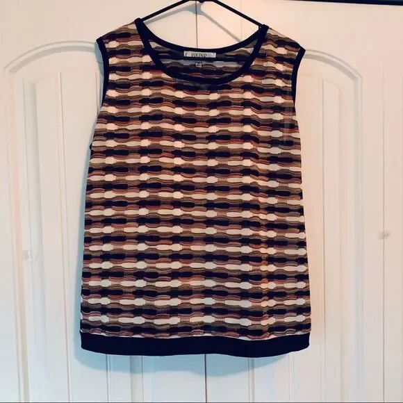 KASPER Separates Multicolor Sleeveless Sweater Knit Top 1X - Picture 3 of 16